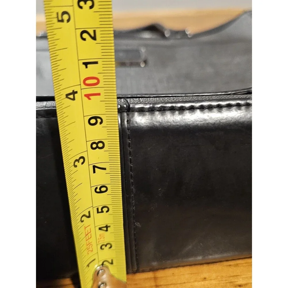 Tumi Briefcase Ashton Collins Zip Coated Canvas Textured Grey Laptop Case
